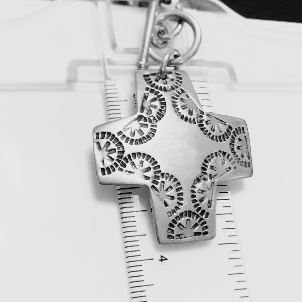 SILPADA Sterling Silver Cross Necklace Retired item. N11 - Picture 10 of 11